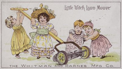 Petite sorcière tondeuse (chromolitho) - American School