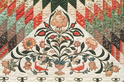 Courtepointe motif Étoile solitaire, vers 1850 - American School