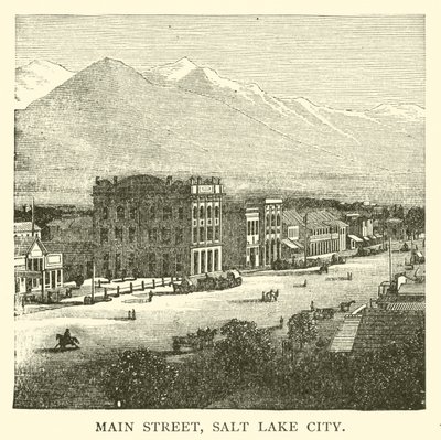 Main Street, Salt Lake City (gravure) - American School