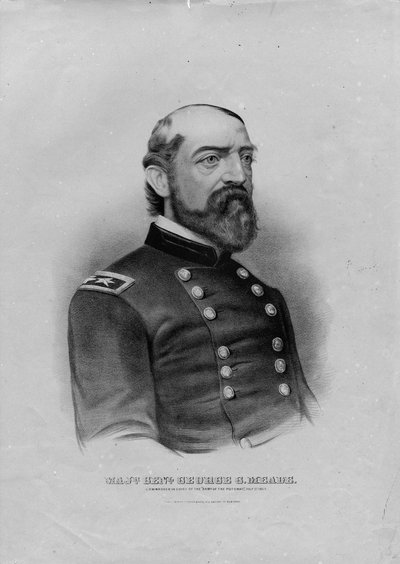 Majr. Genl. George G. Meade, pub. par Currier & Ives, vers 1863 - American School