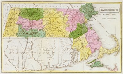 Carte du Massachusetts, de 