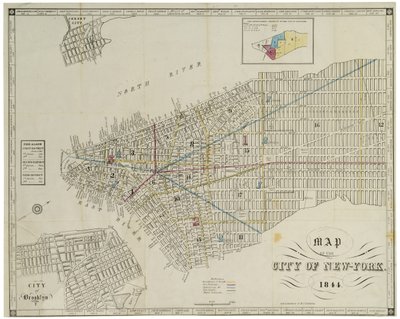 Carte de la ville de New York - American School