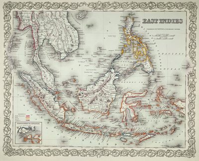 Carte des Indes orientales - American School