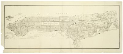 Carte de la ville de New York, réalisée sous la direction des commissaires du département des pompiers métropolitains, montrant l