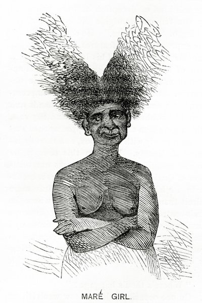 Mare Girl, illustration de Appletons Journal, 4 mai 1872 - American School