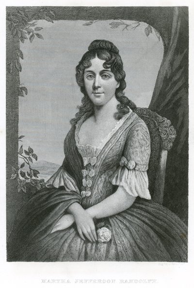 Martha Jefferson Randolph (gravure) - American School