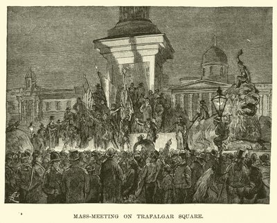 Réunion de masse à Trafalgar Square - American School