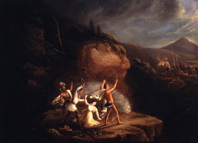 Massacre de Jane McCrea, 1777 - American School
