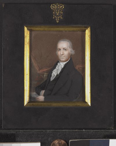 Portrait miniature de Samuel Osgood, c.1789 - American School