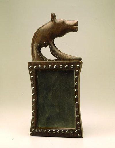 Miroir, Omaha, Amérindien, vers 1885 - American School