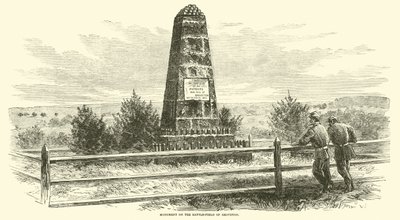 Monument sur le champ de bataille de Groveton, août 1862 - American School