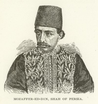 Mozaffer-ed-Din, Shah de Perse - American School