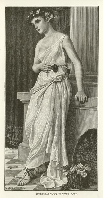 Myrtis, fille aux fleurs romaine - American School