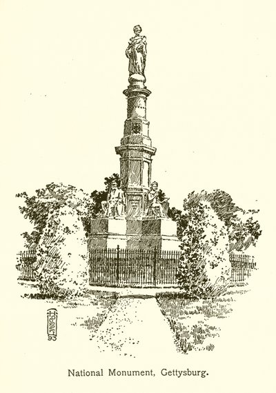 Monument National, Gettysburg - American School