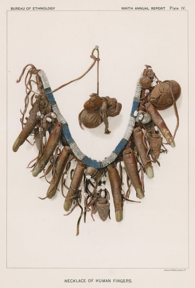Collier de doigts humains - American School