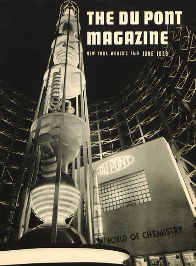 Foire mondiale de New York, couverture du DuPont Magazine, juin 1939 - American School