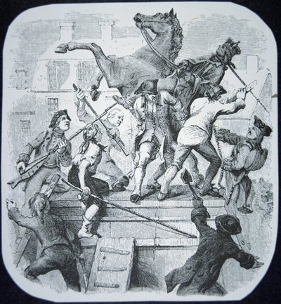 Les rebelles de New York renversent la statue du détesté George III d