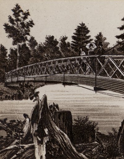 Chutes du Niagara : Pont vers Second Sister Island - American School