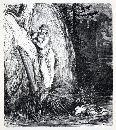 Nixes, du Guide mondial des gnomes, fées, elfes et autres petits peuples de Thomas Keightley (1789-1872) publié en 1880 - American School