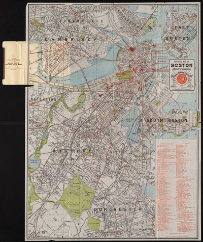 Carte officielle de Boston - American School