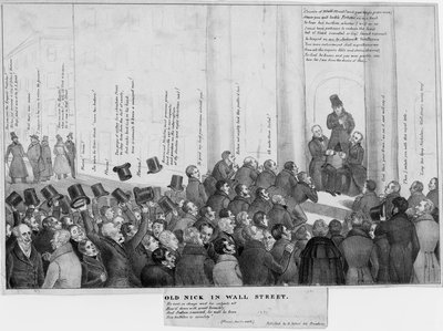 Vieux Nick à Wall Street, vers 1832 - American School
