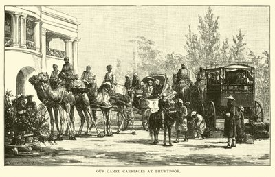 Nos chariots de chameaux à Bhurtpoor - American School