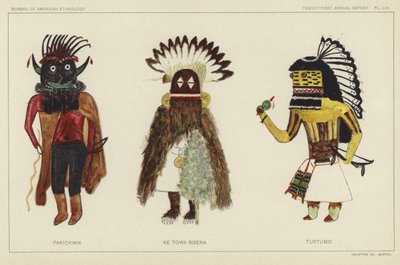 Pakiokwik, Ke Towa Bisena, Turtumsi (lithographie couleur) - American School