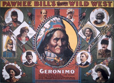 Affiche du Wild West historique de Pawnee Bill - American School