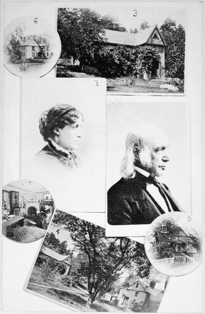 Images de la famille Alcott et de leur maison - American School
