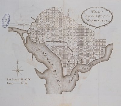 Plan de la ville de Washington tel qu