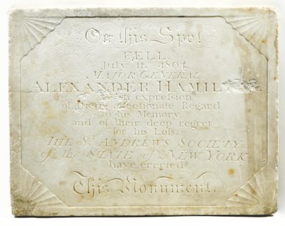 Plaque pour le cénotaphe marquant l