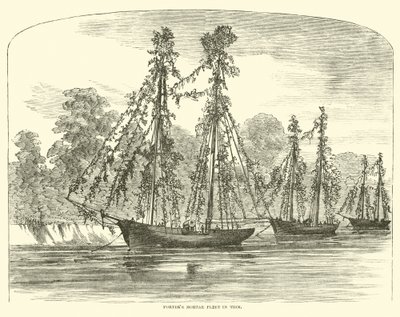Flotte de mortiers de Porter en ordre, juin 1862 - American School