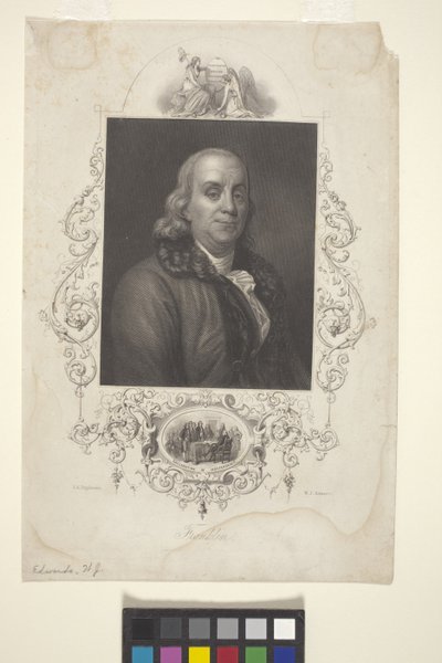 Portrait De Benjamin Franklin - American School