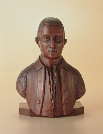 Portrait en buste de George Washington (1732-99) vers 1810 (bois) - American School