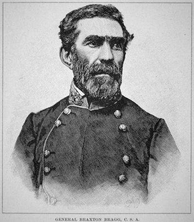 Portrait du général Braxton Bragg (1817-76) - American School