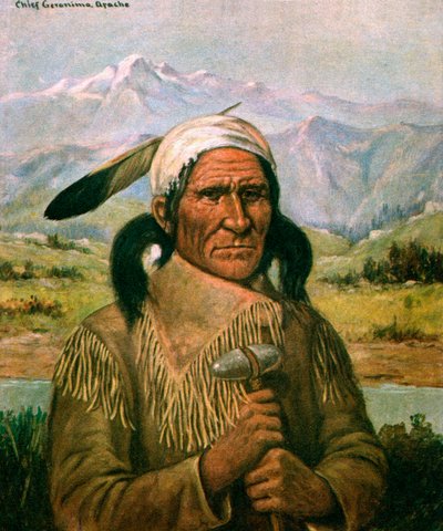 Portrait de Geronimo - American School