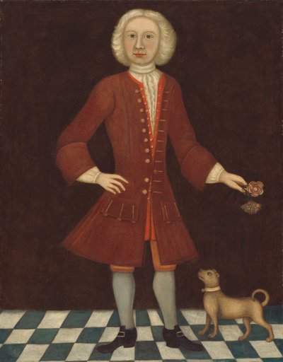 Portrait de Jonathan Bentham, vers 1725 - American School