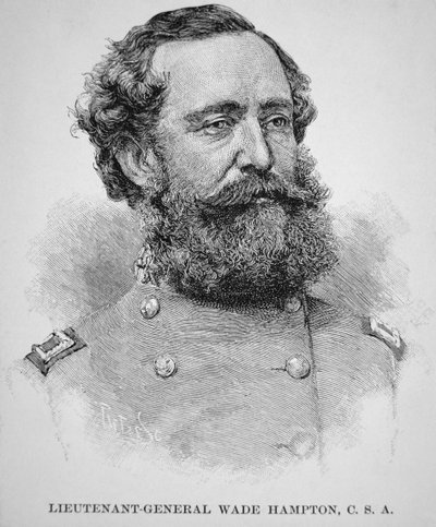 Portrait du lieutenant général Wade Hampton - American School