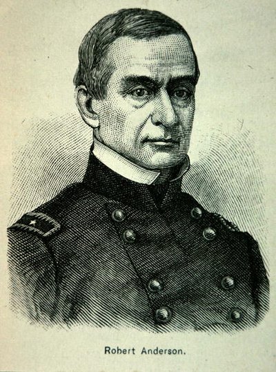 Portrait du major Robert Anderson (1805-71) - American School