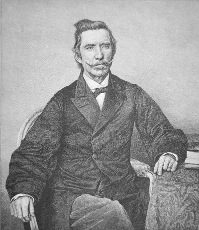 Portrait du contre-amiral Semmes (1809-77), capitaine du raider confédéré Alabama - American School