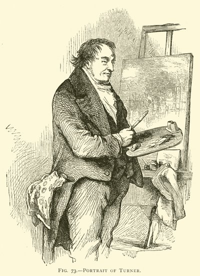 Portrait de Turner (gravure) - American School