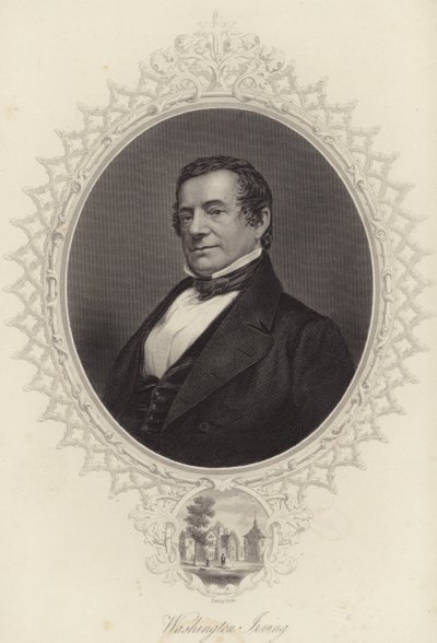Portrait de Washington Irving - American School