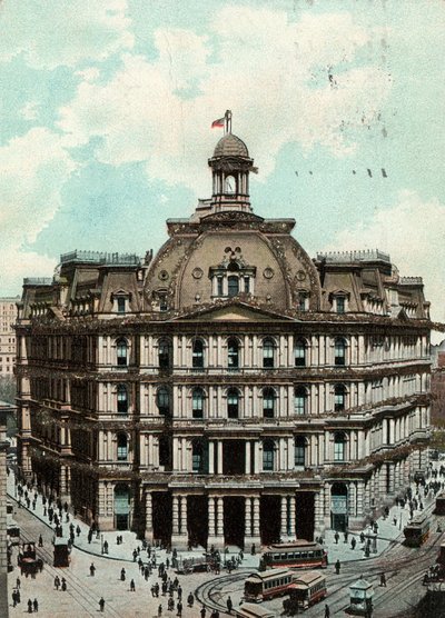 Bureau de poste, New York, vers 1900-09 - American School