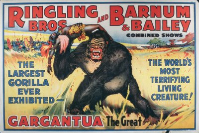 Affiche publicitaire pour Gargantua le Grand aux 