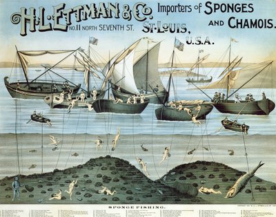Affiche publicitaire pour H.L. Ettman & Co., importateurs d