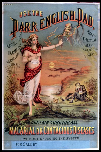 Affiche publicitaire pour le Parr English Pad - American School