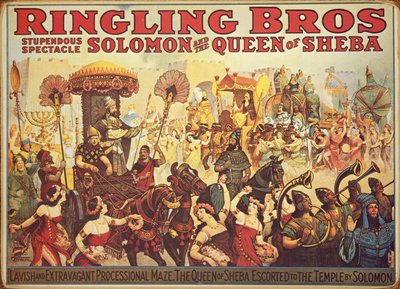 Affiche publicitaire pour le cirque 