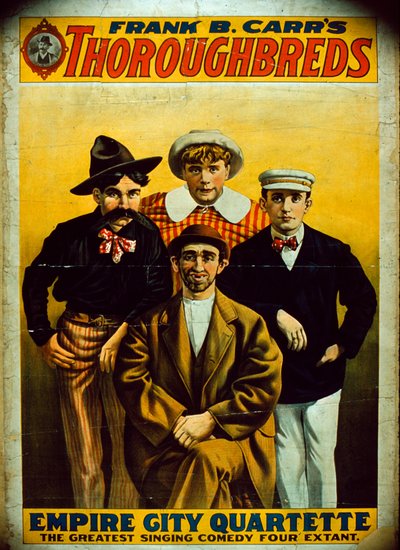 Affiche pour les pur-sang de Frank B. Carr - American School