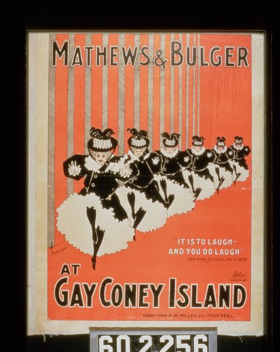Affiche pour Mathews & Bulger à Gay Coney Island - American School