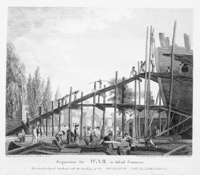 Préparation à la guerre pour défendre le commerce, 1800 - American School